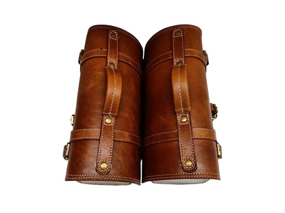For Royal Enfield Goan Classic 350 Genuine Leather Pannier Bags & Mounting D20