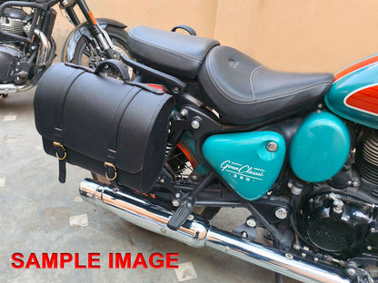 For Royal Enfield Goan Classic 350 Genuine Leather Pannier Bags & Mounting D20