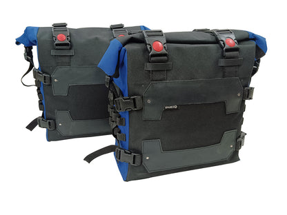 For Royal Enfield Goan Classic 350 Canvas Pannier Bags With Mounting D23