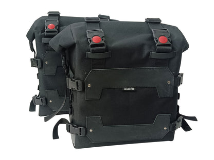For Royal Enfield Goan Classic 350 Canvas Pannier Bags With Mounting D24