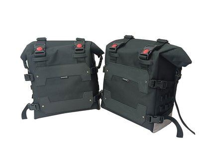 For Royal Enfield Goan Classic 350 Canvas Pannier Bags With Mounting D24