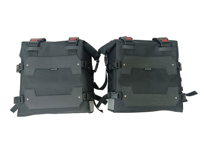 For Royal Enfield Goan Classic 350 Canvas Pannier Bags With Mounting D24