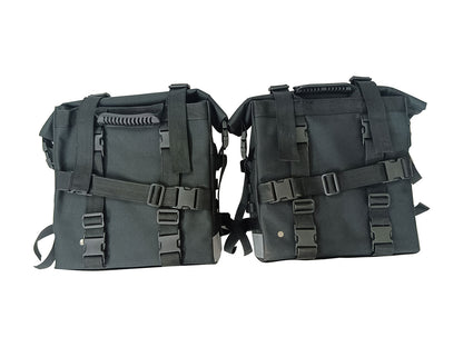 For Royal Enfield Goan Classic 350 Canvas Pannier Bags With Mounting D24