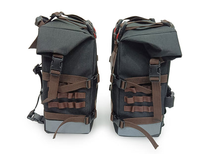 For Royal Enfield Goan Classic 350 Canvas Pannier Bags With Mounting D25