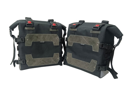 For Royal Enfield Goan Classic 350 Canvas Pannier Bags With Mounting D26