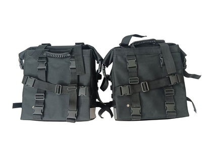 For Royal Enfield Goan Classic 350 Canvas Pannier Bags With Mounting D26