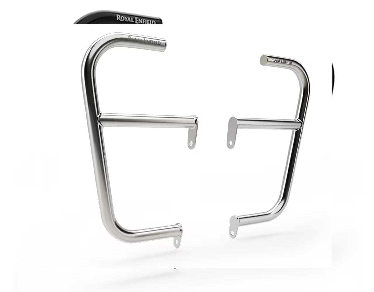 Genuine Royal Enfield GT and Interceptor 650cc Silver Large Engine Guards 1990407