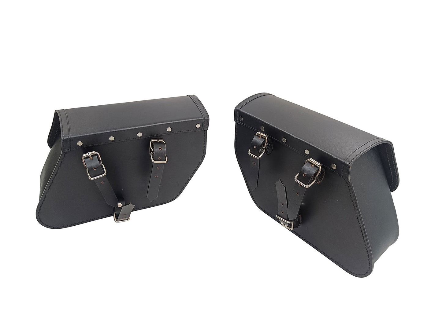 For Royal Enfield Goan Classic 350 Pannier Bags Black Color With Saddle Stay