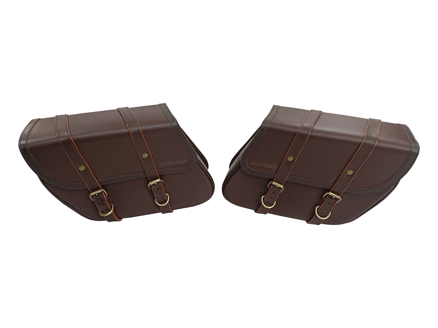 For Royal Enfield Goan Classic 350 Pannier Bags Brown Color With Saddle Stay