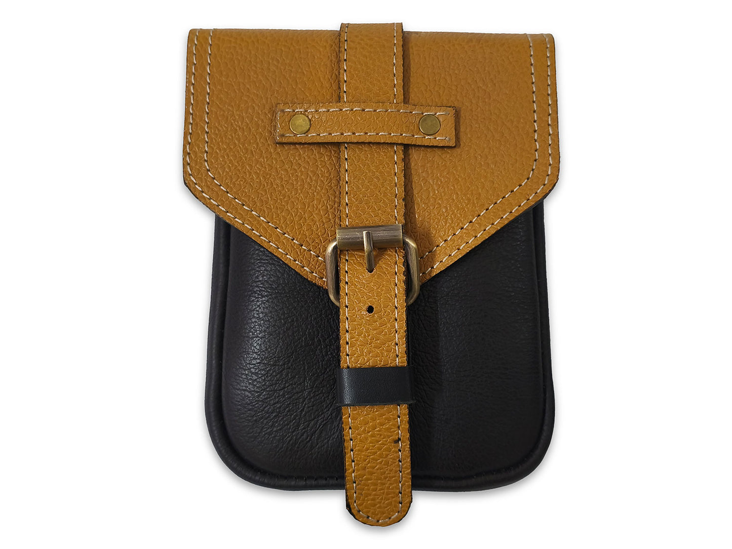 For Royal Enfield Bullet & Goan Classic 350 Magnetic Tank Pouch Yellow & Black