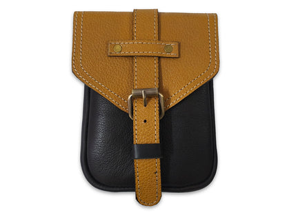 For Royal Enfield Bullet & Goan Classic 350 Magnetic Tank Pouch Yellow & Black
