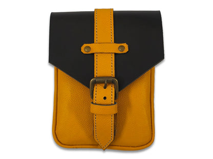 For Royal Enfield Bullet & Goan Classic 350 Magnetic Tank Pouch Black & Yellow