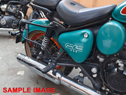 For Royal Enfield New Bullet 350 Pannier Mounting Rails Black