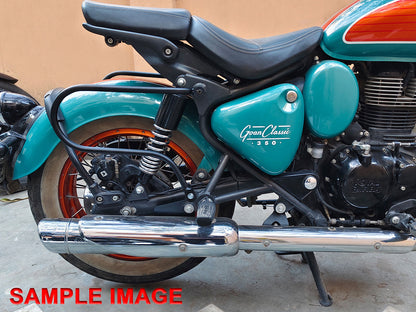 For Royal Enfield New Bullet 350 Pannier Mounting Rails Black