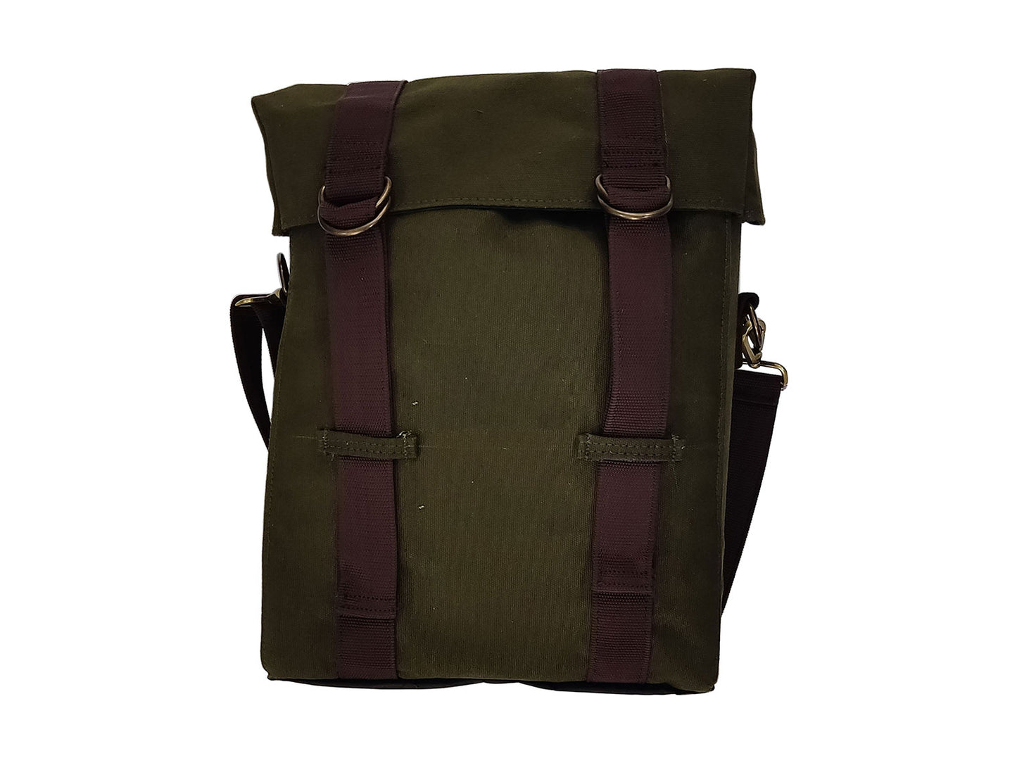 For Royal Enfield New Bullet 350 Military Pannier Bags Olive Color & Mounting