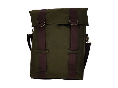 For Royal Enfield New Bullet 350 Military Pannier Bags Olive Color & Mounting