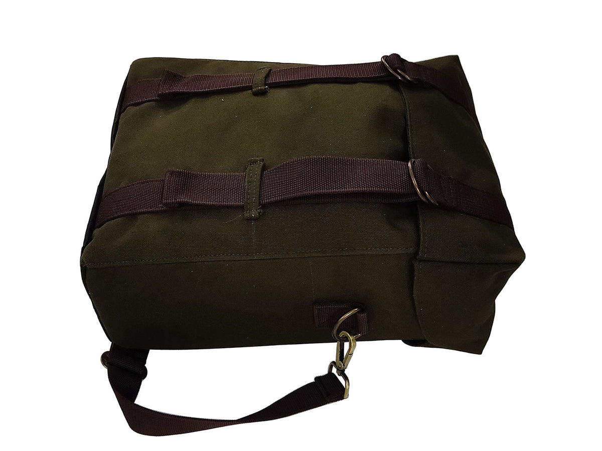 For Royal Enfield New Bullet 350 Military Pannier Bags Olive Color & Mounting