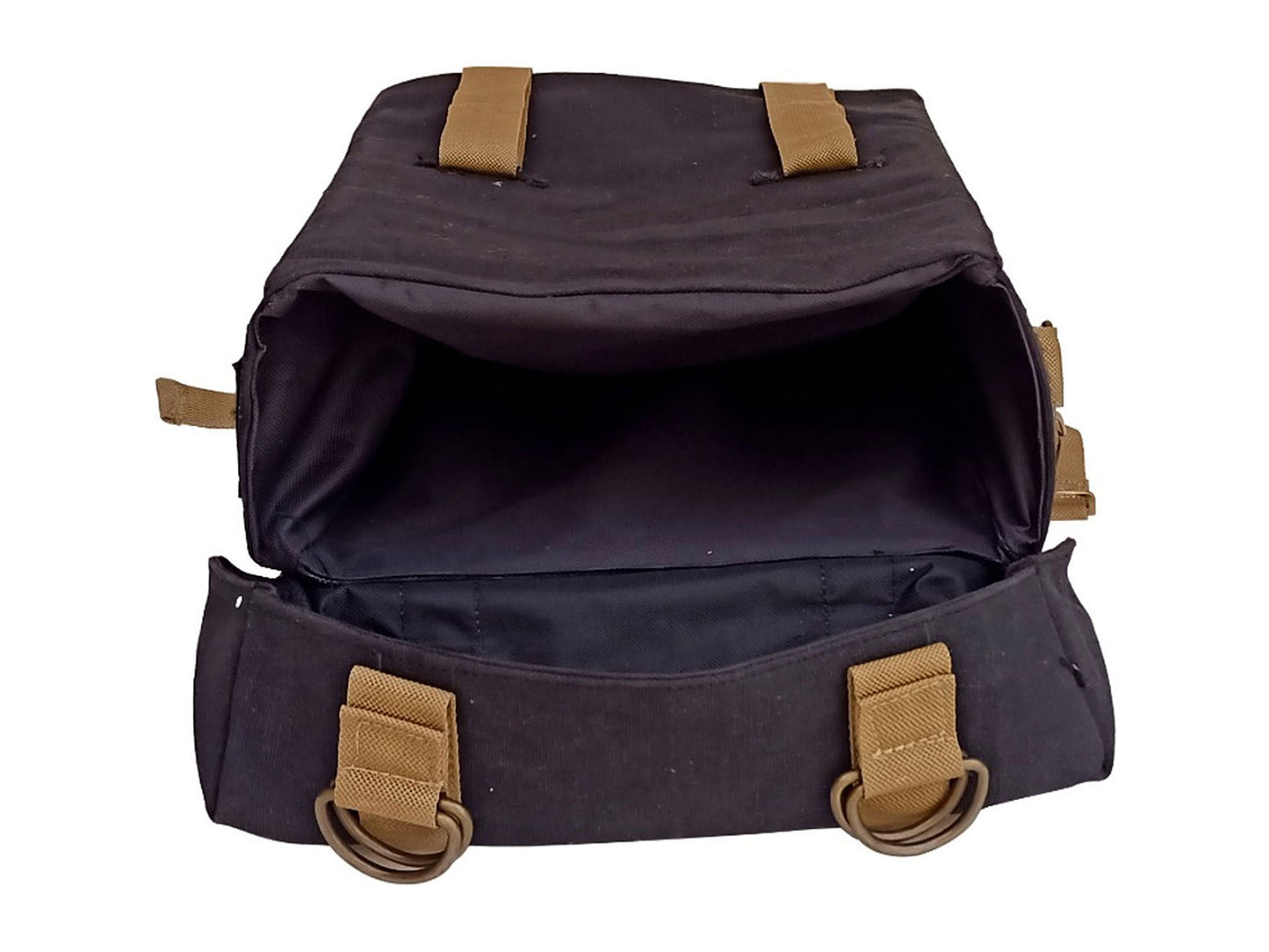 For Royal Enfield New Bullet 350 Military Pannier Bags Golden & Black & Mounting