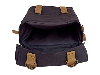 For Royal Enfield New Bullet 350 Military Pannier Bags Golden & Black & Mounting