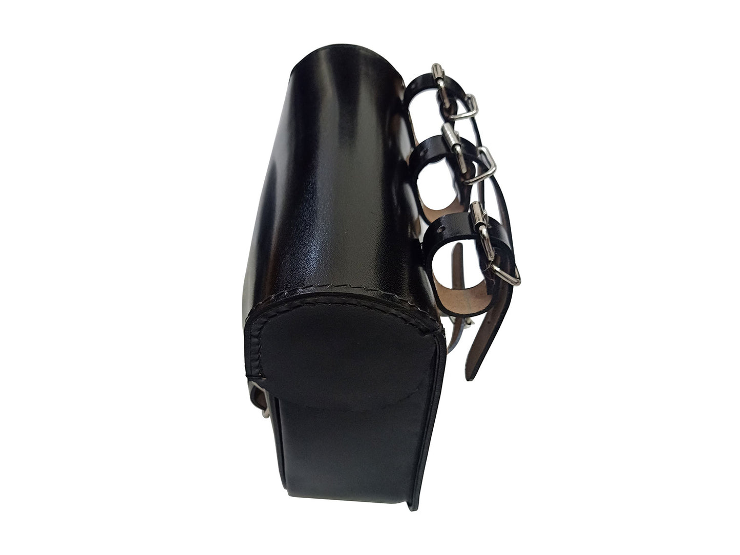 For Royal Enfield New Bullet 350 Leather Pannier Bags With Mounting D2