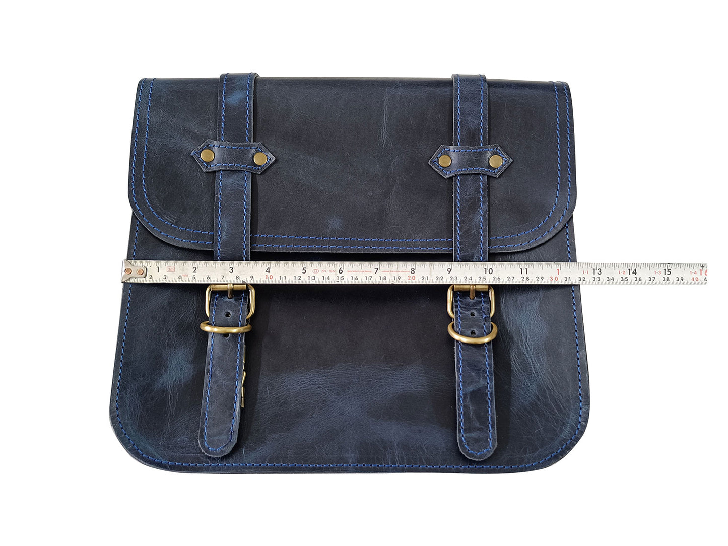 For Royal Enfield New Bullet 350 Leather Pannier Bags With Mounting D3