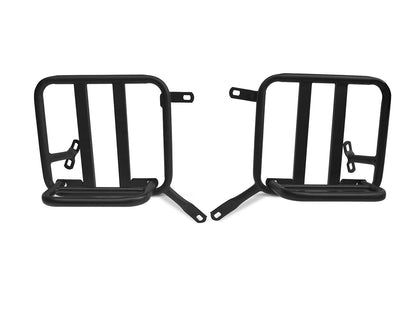 For Royal Enfield New Bullet 350 Leather Pannier Bags With Mounting D3