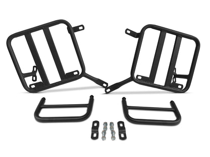 For Royal Enfield New Bullet 350 Leather Pannier Bags With Mounting D5