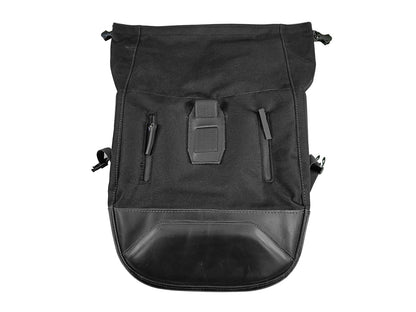 For Royal Enfield New Bullet 350 Canvas & Leather Pannier Bags With Mounting D12