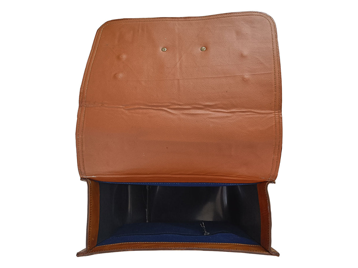 For Royal Enfield New Bullet 350 Leather Pannier Bags With Mounting D14