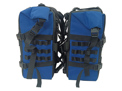 For Royal Enfield New Bullet 350 Canvas Pannier Bags With Mounting D17