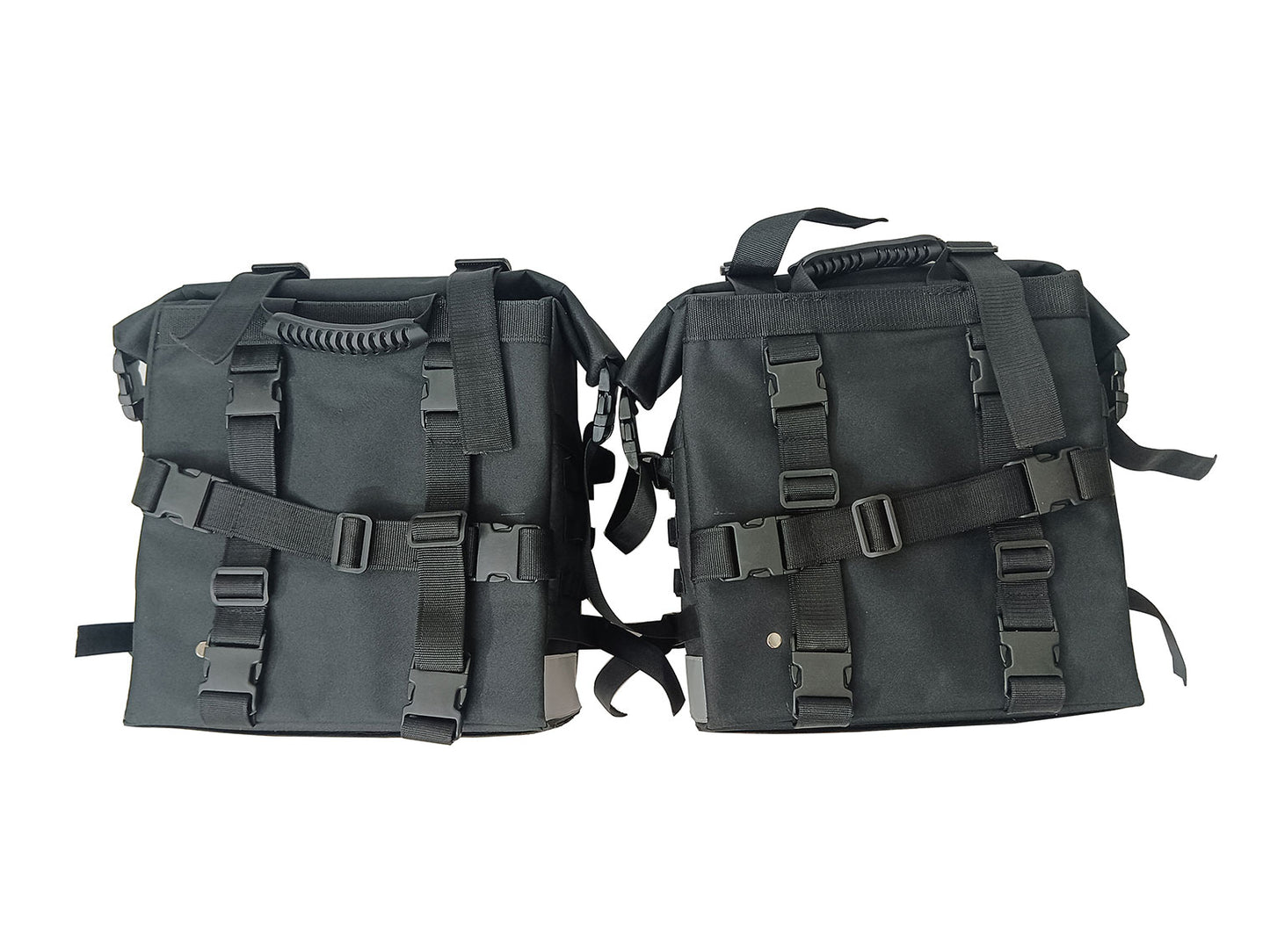 For Royal Enfield New Bullet 350 Canvas Pannier Bags With Mounting D18