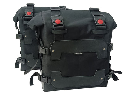 For Royal Enfield New Bullet 350 Canvas Pannier Bags With Mounting D19