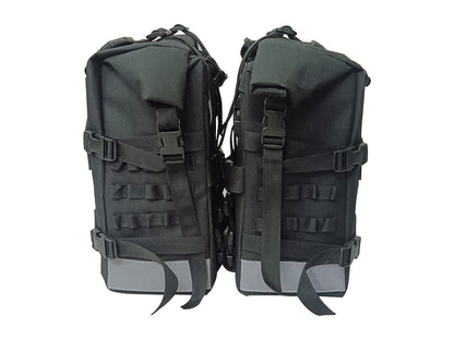 For Royal Enfield New Bullet 350 Canvas Pannier Bags With Mounting D19