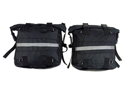 For Royal Enfield New Bullet 350 Canvas Pannier Bags With Mounting D21