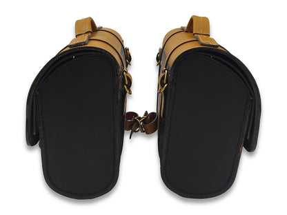 For Royal Enfield New Bullet 350 Pannier Bags With Tank Pouch & Mounting D27