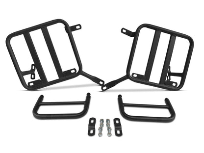 For Royal Enfield New Bullet 350 Genuine Leather Pannier Mounting & Bags D32