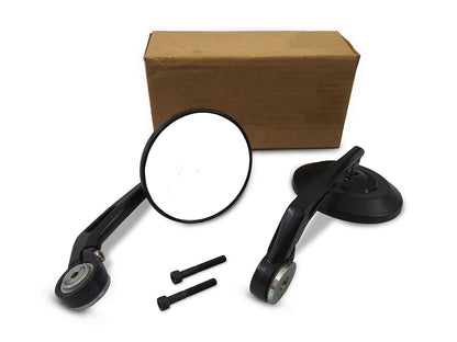 For Royal Enfield Classic Reborn & Meteor 350 Bar End Mirror Black D1