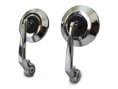For Royal Enfield Classic Reborn & Meteor 350 Bar End Mirror Chrome D2