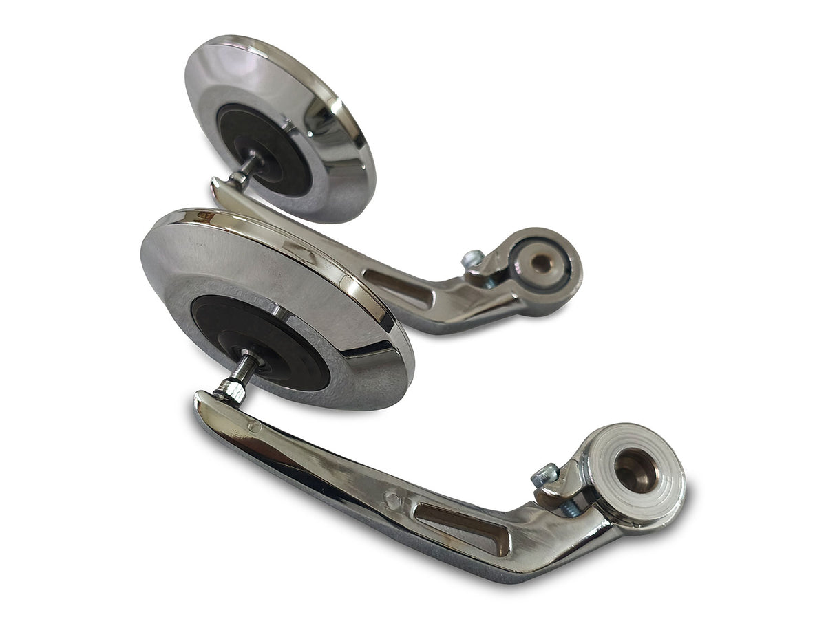 For Royal Enfield Classic Reborn & Meteor 350 Bar End Mirror Chrome D2