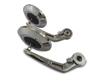 For Royal Enfield Classic Reborn & Meteor 350 Bar End Mirror Chrome D2