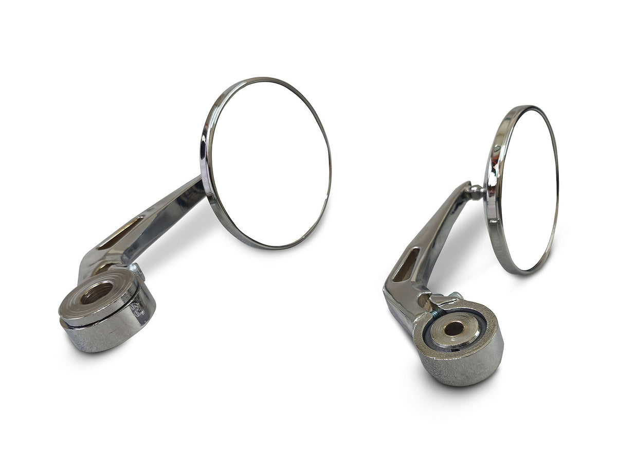 For Royal Enfield Classic Reborn & Meteor 350 Bar End Mirror Chrome D2