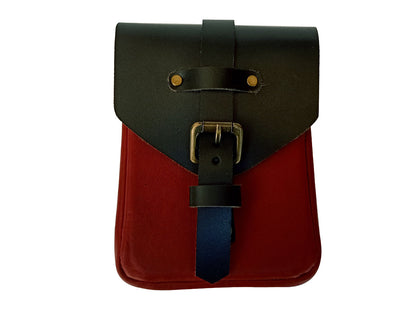 Fit For Royal Enfield Classic Reborn 350 Magnetic Tank Pouch Red & Black