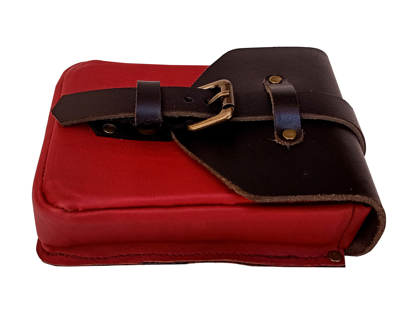 Fit For Royal Enfield Classic Reborn 350 Magnetic Tank Pouch Red & Black