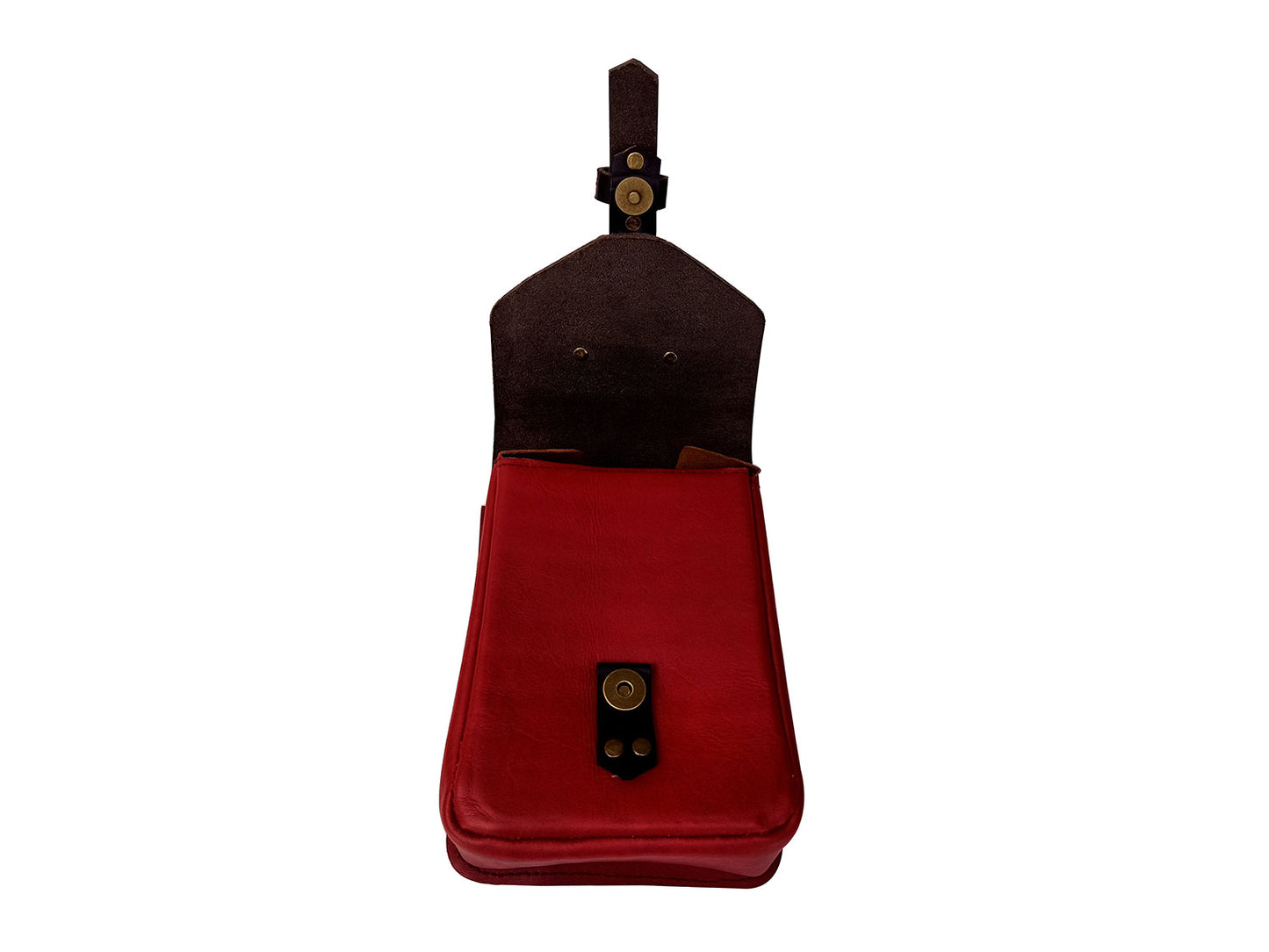 Fit For Royal Enfield Classic Reborn 350 Magnetic Tank Pouch Red & Black