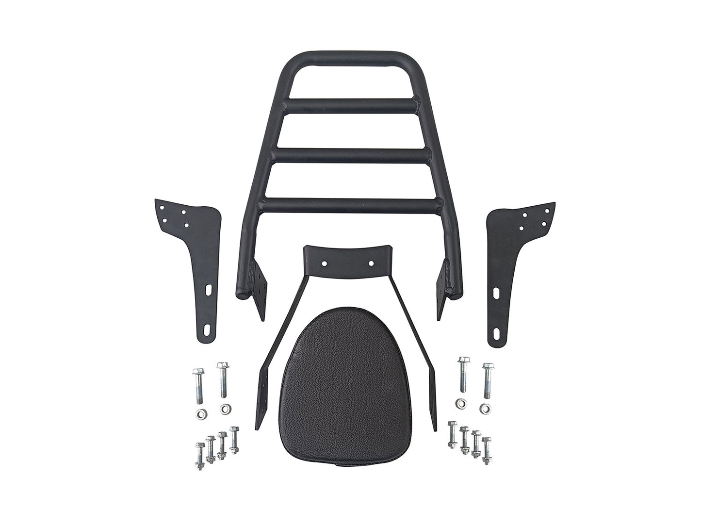 For Royal Enfield Classic Reborn 350 Black Rear Luggage Rack with Backrest