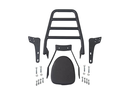 For Royal Enfield Classic Reborn 350 Black Rear Luggage Rack with Backrest