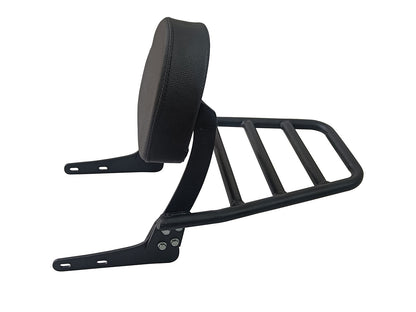 For Royal Enfield Classic Reborn 350 Black Rear Luggage Rack with Backrest