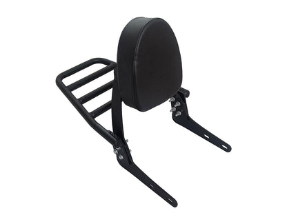 For Royal Enfield Classic Reborn 350 Black Rear Luggage Rack with Backrest