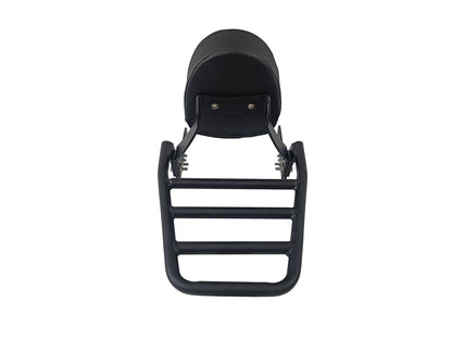 For Royal Enfield Classic Reborn 350 Black Rear Luggage Rack with Backrest