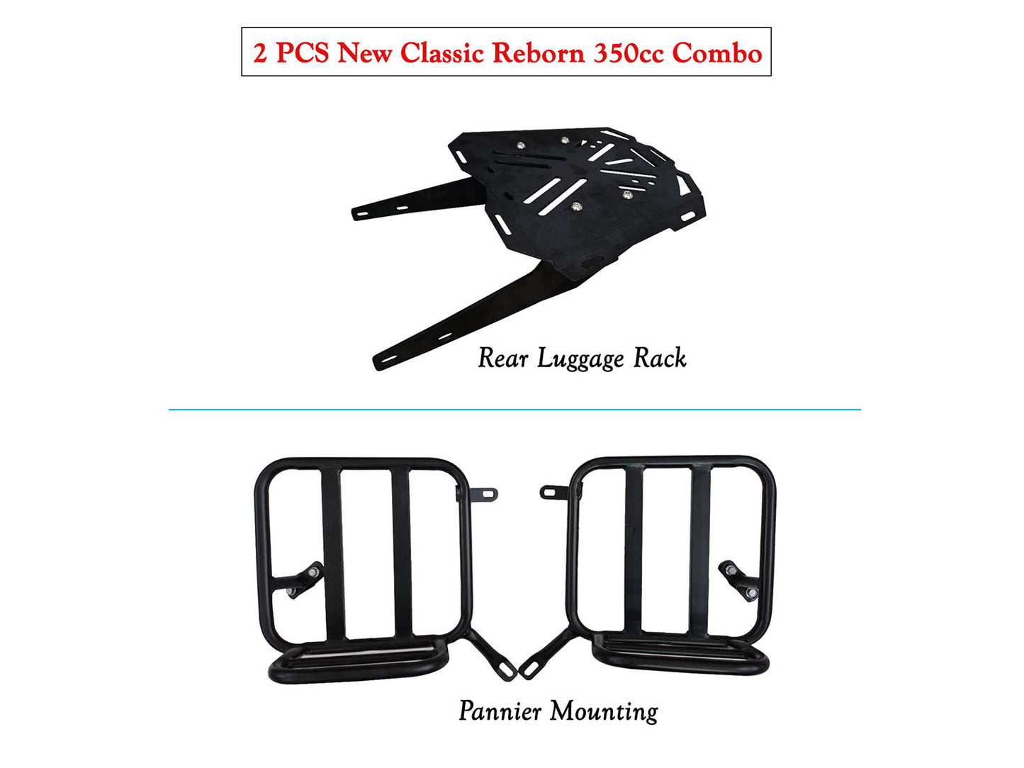 Fit For Royal Enfield Classic Reborn 350 Pannier Mounting & Rear Luggage Rack